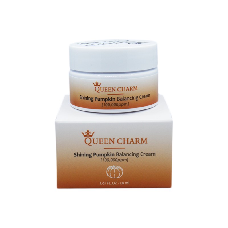 [QUEENCHARM] Крем для лица придающий сияние ЭКСТРАКТ ТЫКВЫ 10% Shining Pumpkin Balancing Cream, 30 мл