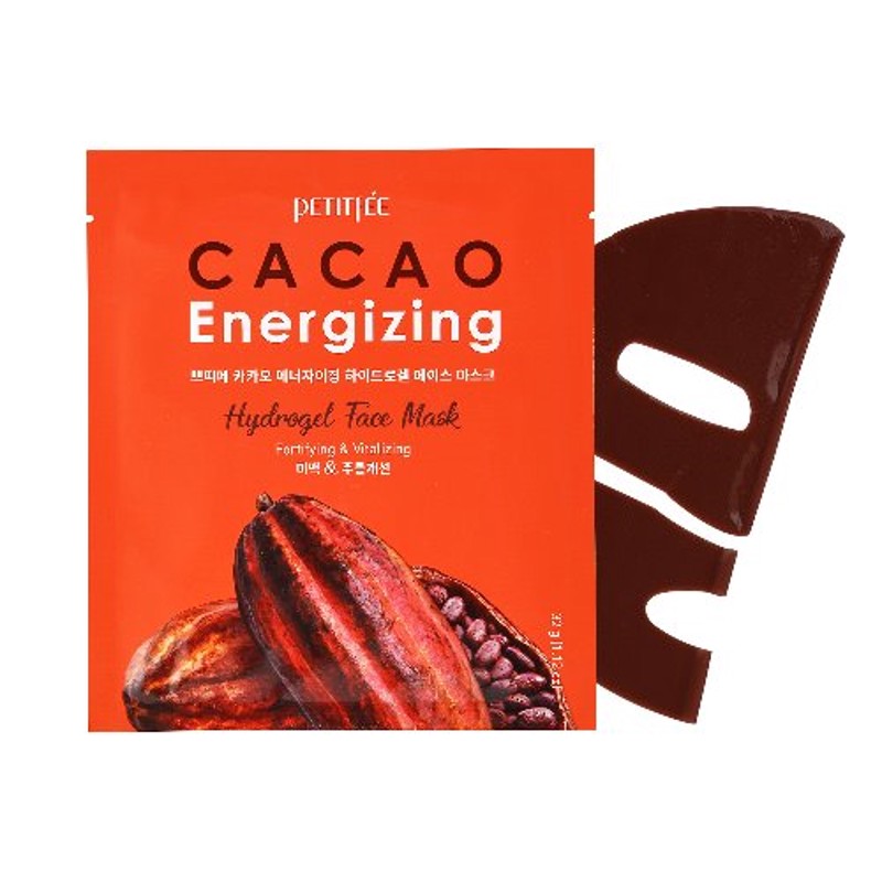 [PETITFEE & KOELF] НАБОР Гидрогелевая маска для лица КАКАО Cacao Energizing Hydrogel Face Mask, 5 шт