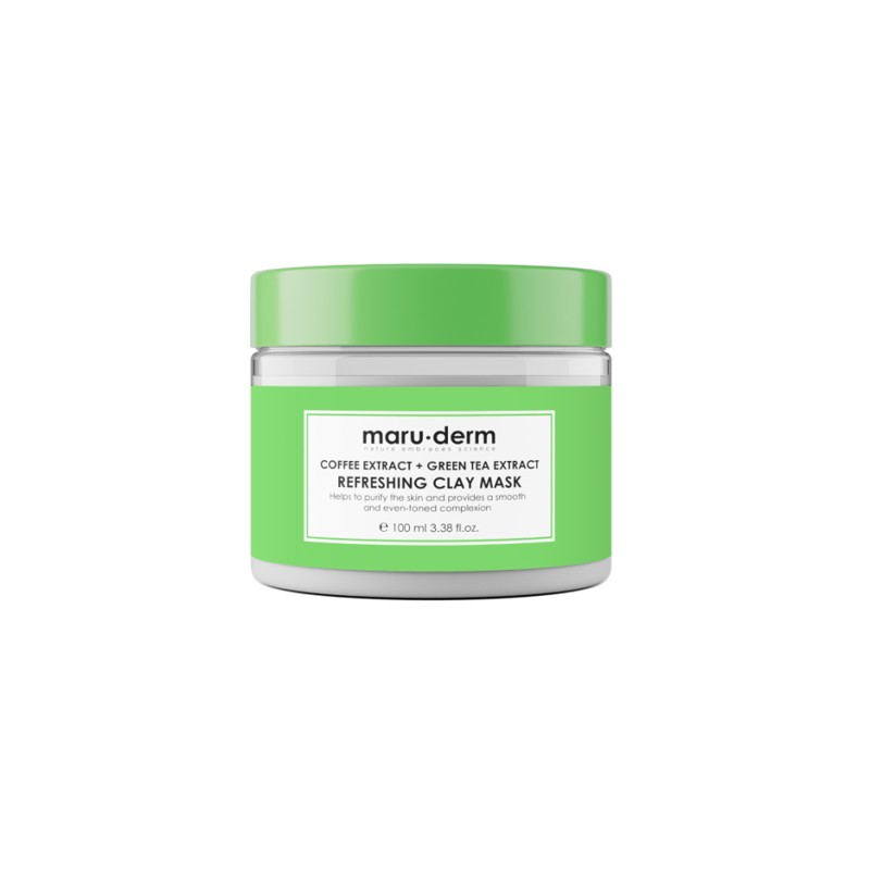 [MARU.DERM] Маска для лица глиняная ЭКСТРАКТ ЗЕЛЕНОГО ЧАЯ И КОФЕ Coffee Extract + Green Tea Extract Refreshing C