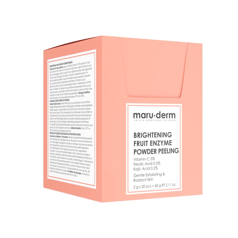 [MARU.DERM] Пудра энзимная для лица ОСВЕТЛЯЮЩАЯ Brightening Fruit Enzyme Powder Peeling, 30 шт*2 гр