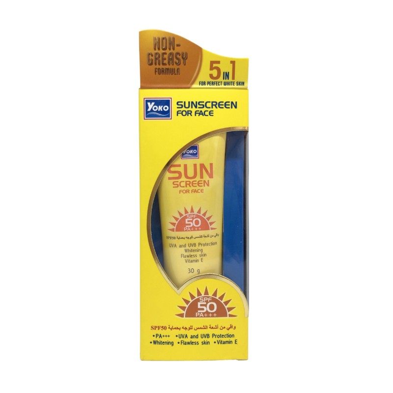 [YOKO] Крем для лица СОЛНЦЕЗАЩИТНЫЙ Sunscreen For Face SPF 50 PА+++, 30 гр