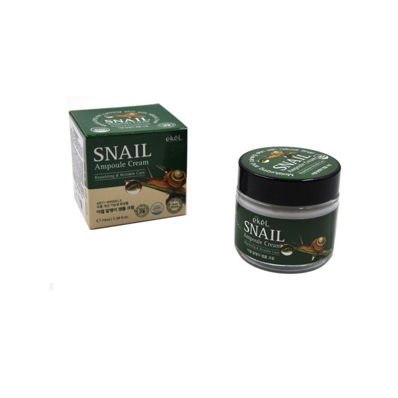[EKEL] Ампульный крем МУЦИН УЛИТКИ Snail ampule cream, 70 мл