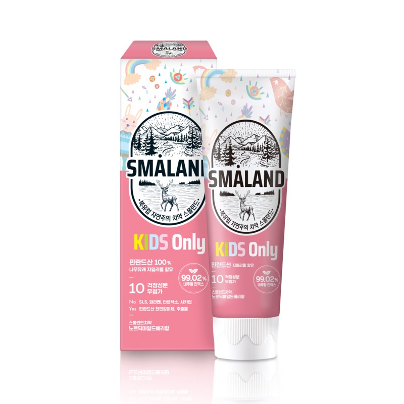[SMALAND] Зубная паста детская ЯГОДНАЯ Nordic Mild Berry Kids, 80 гр