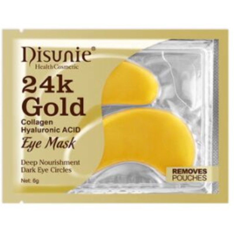 [DISUNIE] Патчи гидрогелевые для глаз БИОЗОЛОТО И КОЛЛАГЕН 24K Gold&Collagen Eye Mask, 6 г
