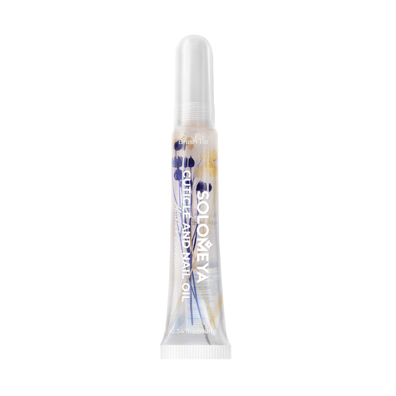 [SOLOMEYA] Масло для кутикулы и ногтей с цветами ГОРНАЯ ЛАВАНДА Cuticle And Nail Oil With Flowers Mountain Lave