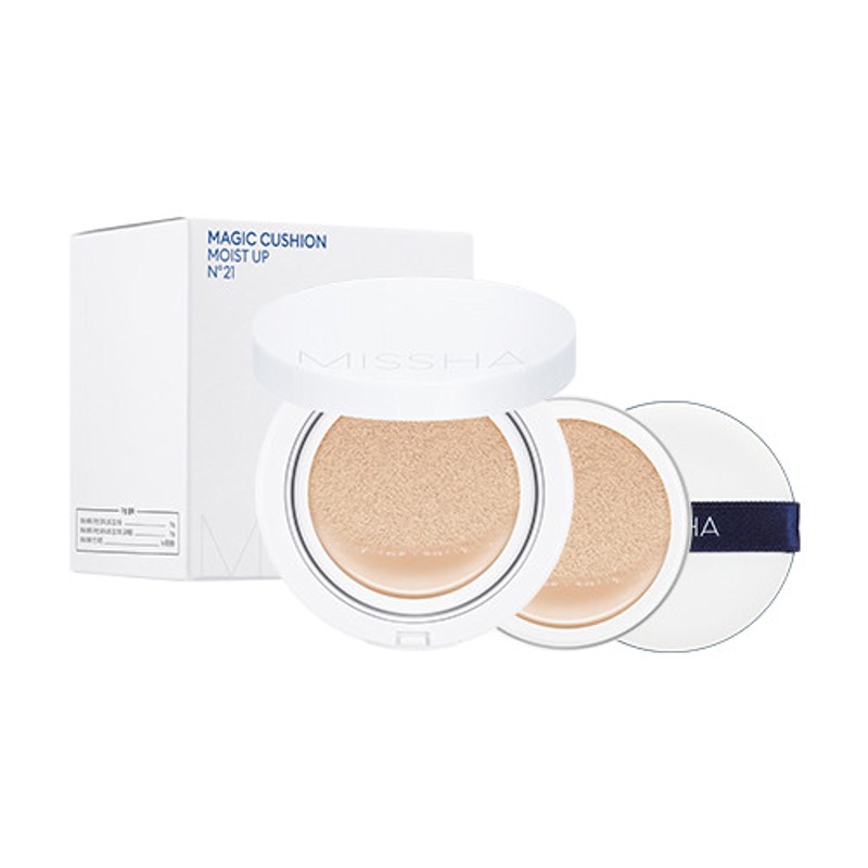 [MISSHA] Тональный кушон для лица УВЛАЖНЯЮЩИЙ Magic Cushion Moist Up ТОН 21, 15 гр