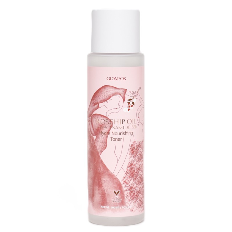 [GLAMFOX] Тонер для лица питательный МАСЛО ШИПОВНИКА И НИАЦИНАМИД Rosehip Oil Niacinamide Hydra Nourishing Ton