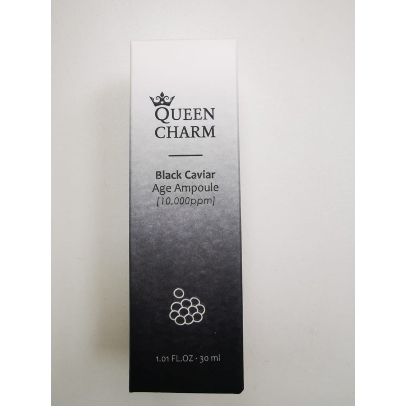[QUEENCHARM] Сыворотка для лица ЭКСТРАКТ ЧЕРНОЙ ИКРЫ 1% омолаживающая ампульная, 30 мл
