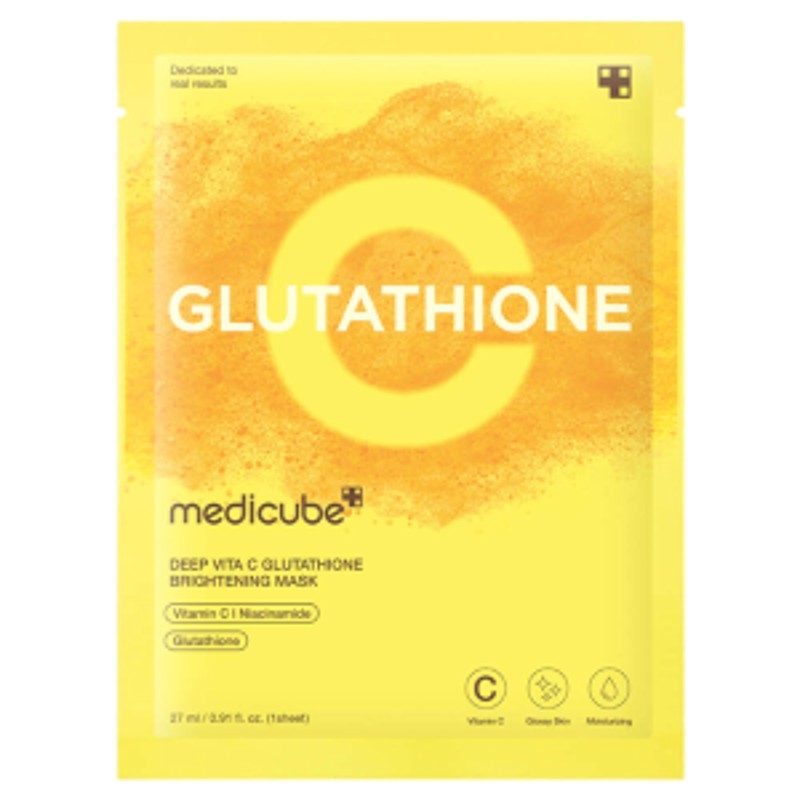 [MEDICUBE] Маска для лица тканевая осветляющая ГЛУТАТИОН Deep Vita C Glutathione Brightening Mask, 27 мл
