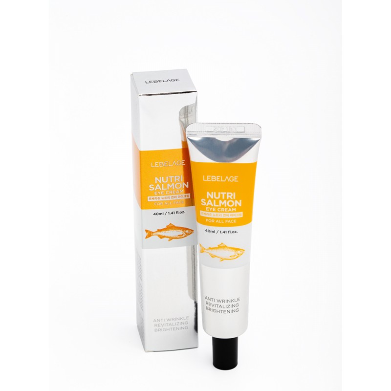 [LEBELAGE] Крем для кожи вокруг глаз питательный МАСЛО ЛОСОСЯ Eye Cream Nutri Salmon, 40 мл