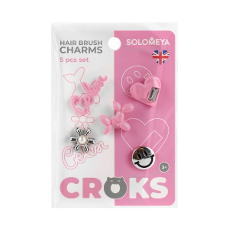 [SOLOMEYA] НАБОР украшений для расчески КЛАССИКА Set Of Charms, 5 шт