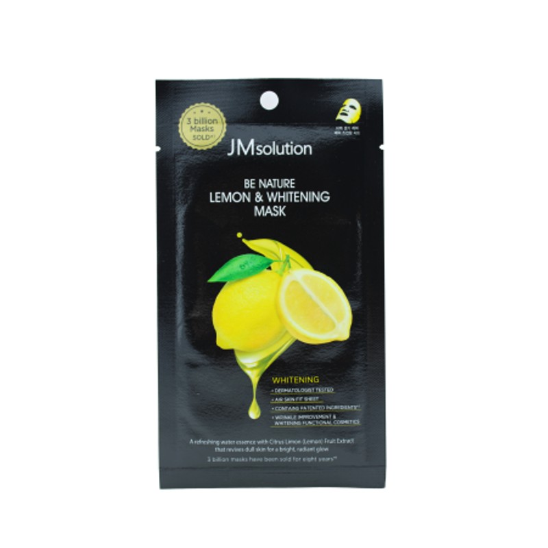[JMSOLUTION] Маска для лица тканевая ЛИМОН Lemon & Whitening Mask, 24 мл