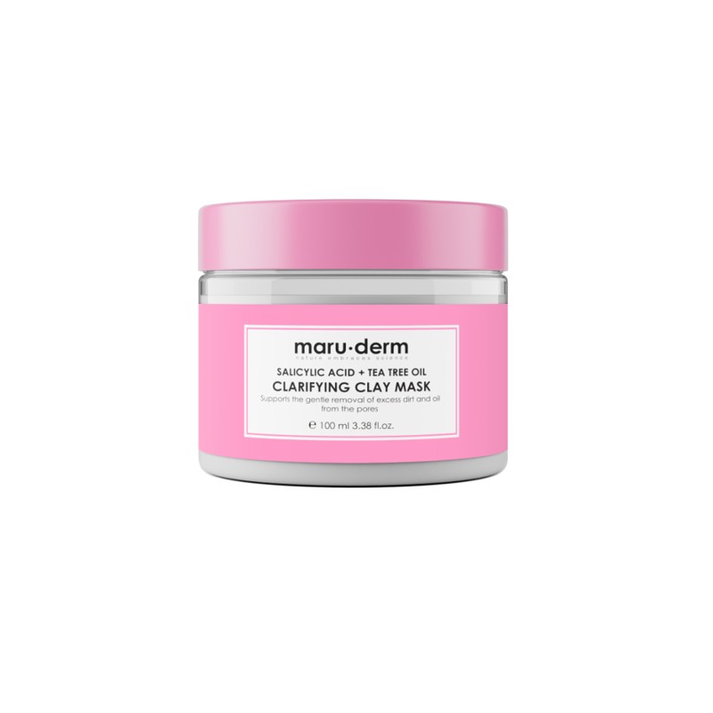 [MARU.DERM] Маска для лица глиняная САЛИЦИЛОВАЯ КИСЛОТА Salicylic Acid + Tea Tree Oil Clarifying Clay Mask, 100