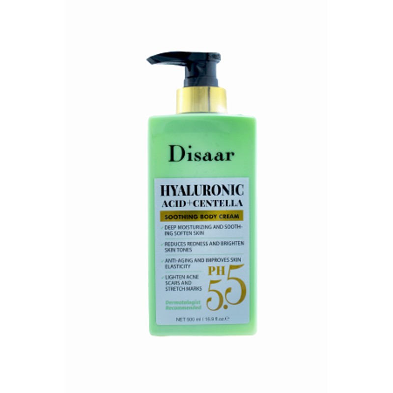 [DISAAR] Крем для тела ЦЕНТЕЛЛА АЗИАТСКАЯ И ГИАЛУРОНОВАЯ КИСЛОТА Hyaluronic Acid + Centella, 500 мл