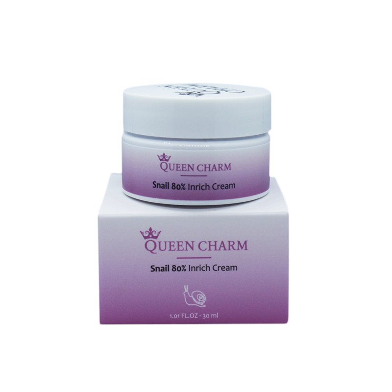 [QUEENCHARM] Крем для лица нормализующий МУЦИН УЛИТКИ 80% Snail Inrich Cream, 30 мл