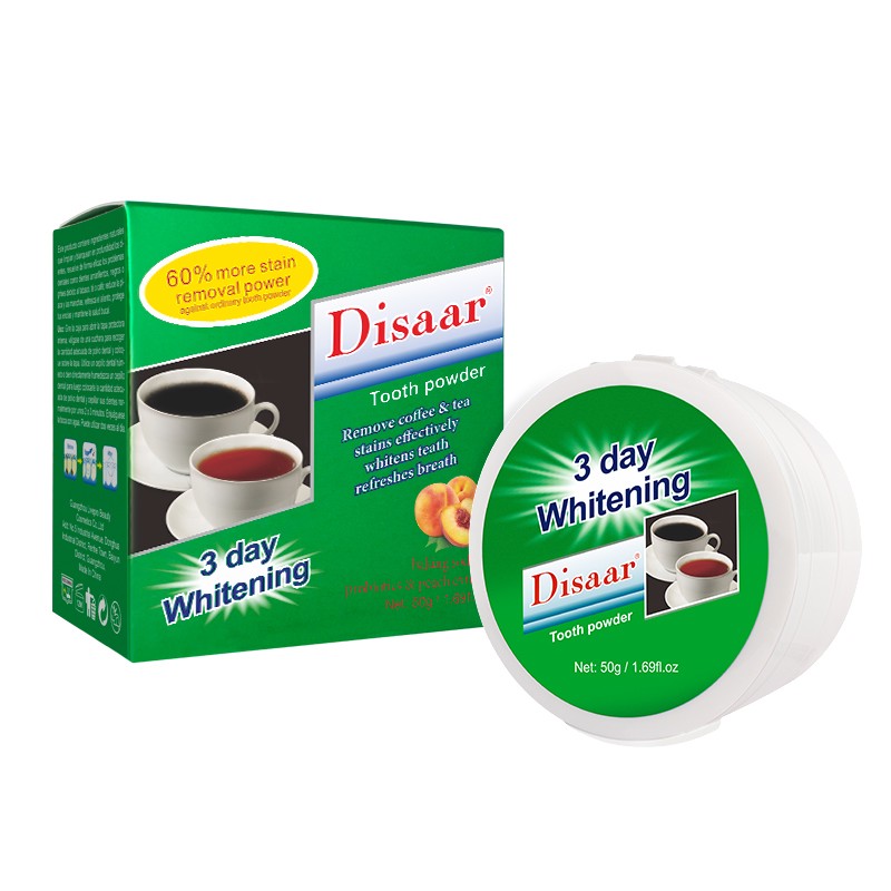 [DISAAR] Зубной порошок для устранения налёта от чая и кофе ОТБЕЛИВАЮЩИЙ Remove Coffee&Tea Stains Whitening T