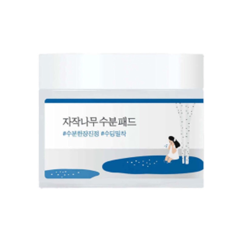 [ROUND LAB] Пэды для лица успокаивающие БЕРЕЗОВЫЙ СОК Birch Juice Moisturizing Pad, 80 шт.