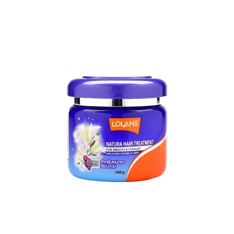 [LOLANE] Маска для гладких и прямых волос с экстрактом белой лилии Lolane White Lily Extract+Soi Bean+Biotin,