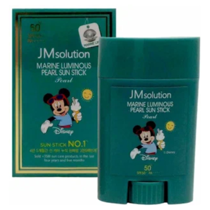 [JMSOLUTION] Стик для лица и тела солнцезащитный МОРСКИЕ МИНЕРАЛЫ Disney Marine Luminous Pearl Sun Stick SPF50+PA
