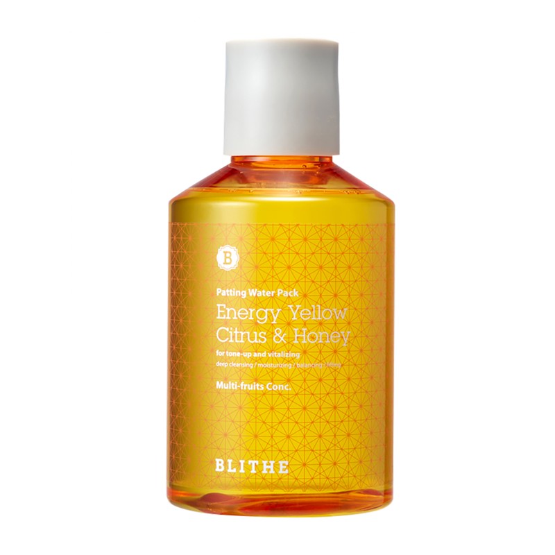 [BLITHE] Сплэш-маска для лица сияние ЭНЕРГИЯ ЦИТРУС И МЕД Patting Splash Mask Yellow, 150 мл