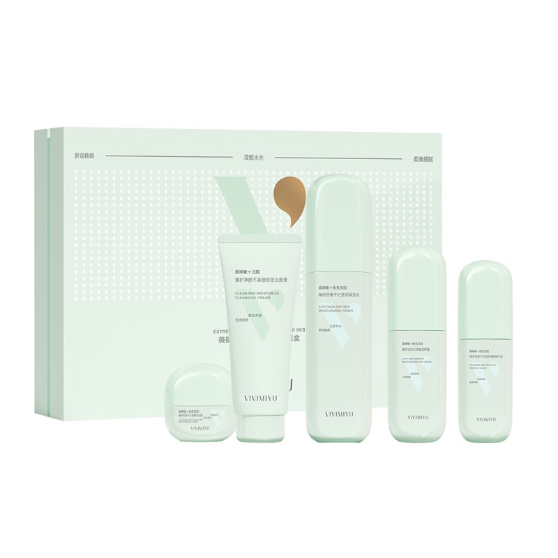 [VIVIMIYU] НАБОР КОМФОРТ И УВЛАЖНЕНИЕ Extreme care soothing dry red set, 120гр/ 130мл/ 45мл/ 110мл/ 50гр