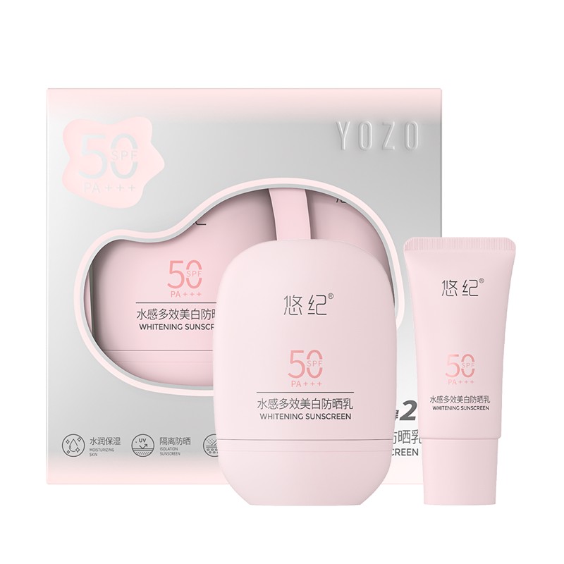 [YOZO] Солнцезащитный лосьон/НАБОР Water-Sensitive Multi-Effect Whitening Sunscreen Set SPF50PA+++, 30+10 г