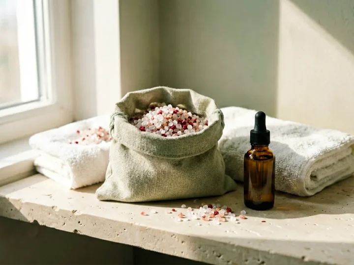 Sal de baño para relajación marina