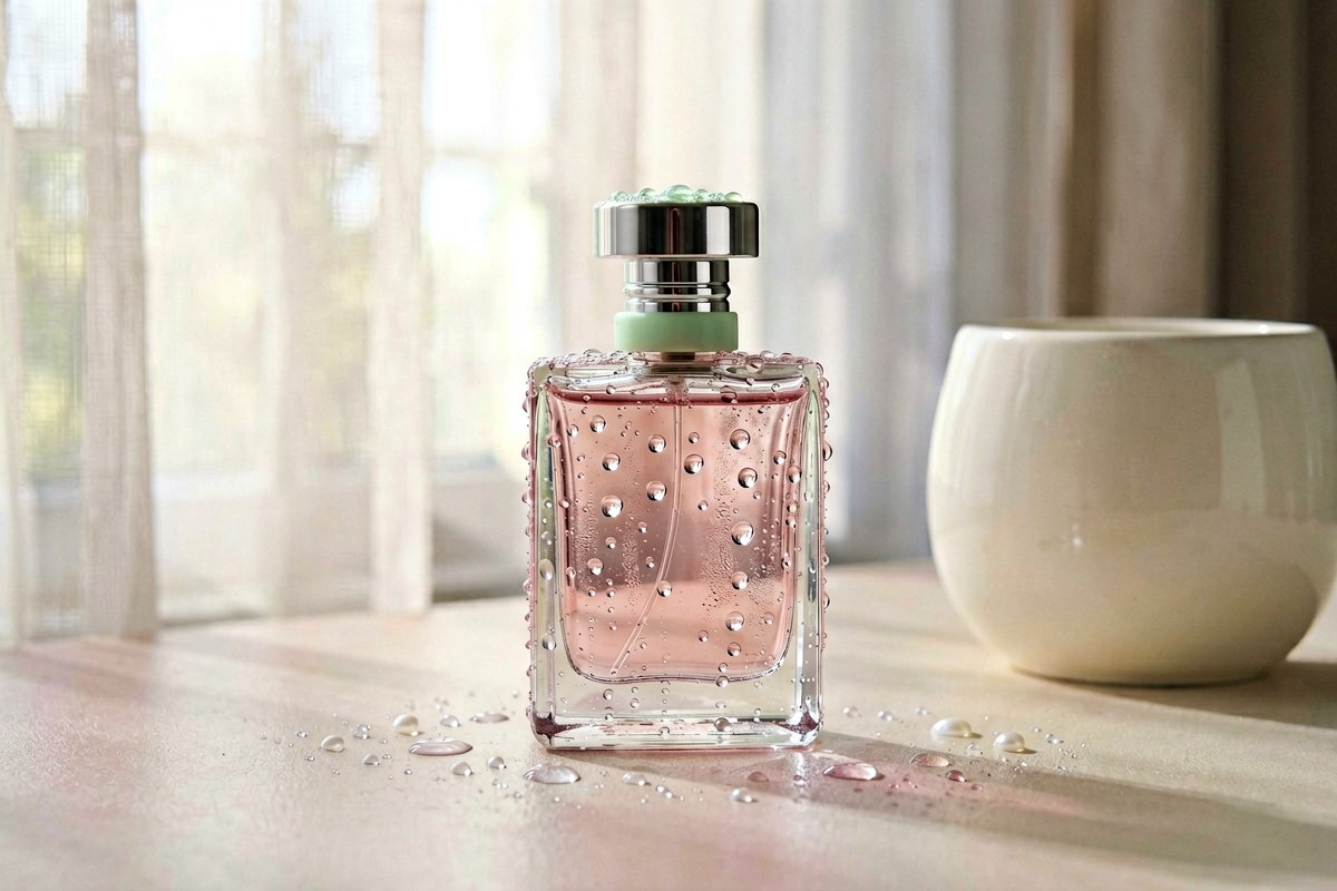 Product photography on a clean surface
